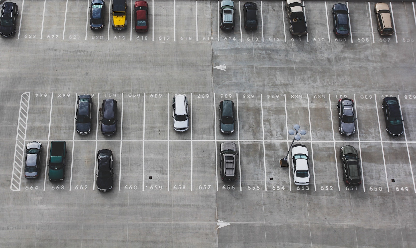 Collisions in Parking Lots and Parking Garages